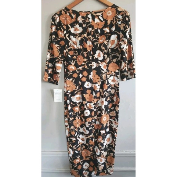 For Love & Lemons Dress Women's Small Floret Print Midi  Black Floral Si… - Picture 10 of 11